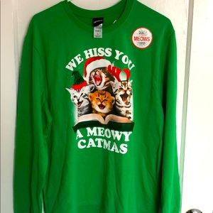Singing Cat Christmas Sweater